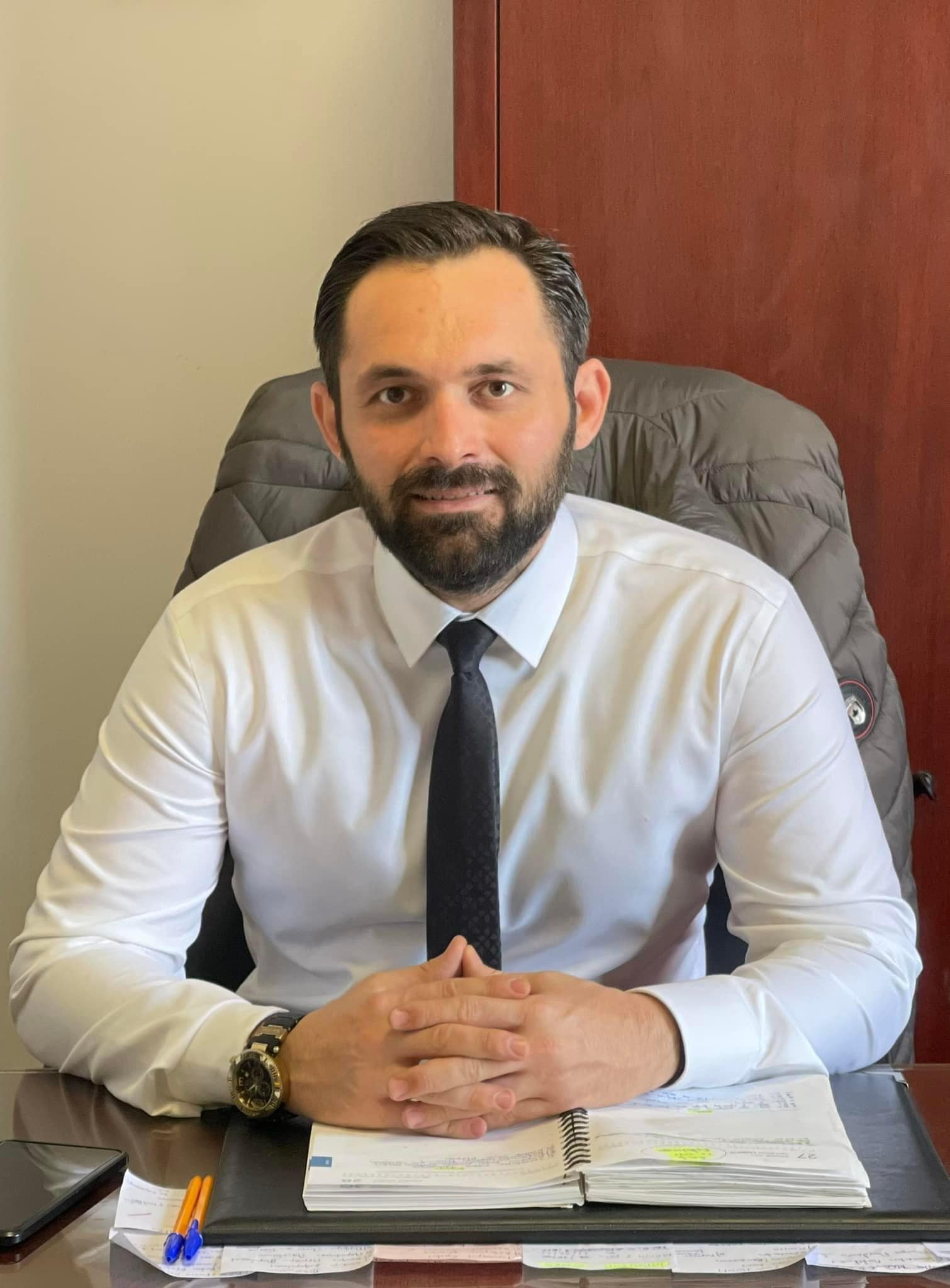 Ο δήμαρχος Σιθωνίας, Ιωάννης Μαλλίνης 