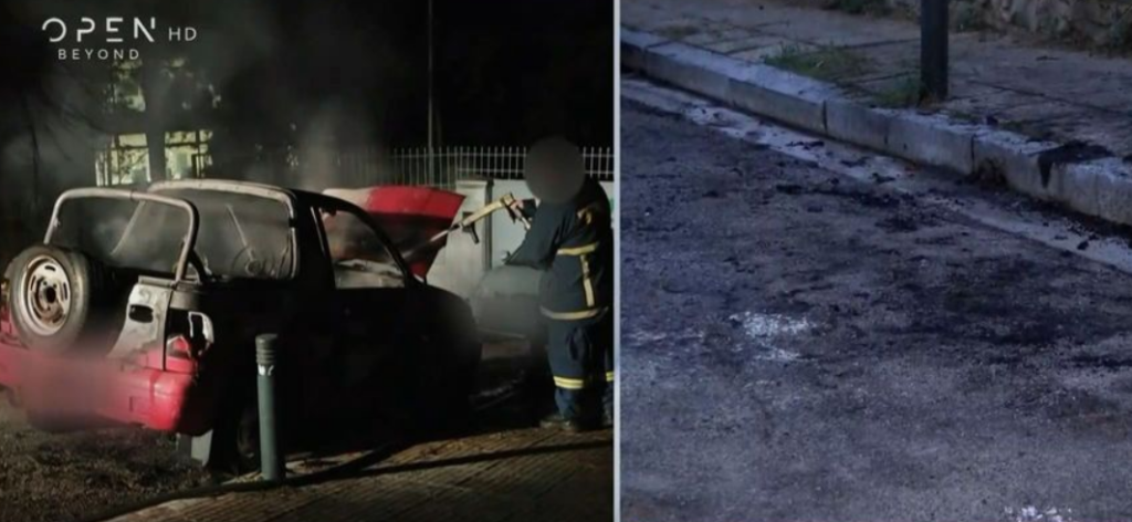 Τραγωδία στο Παγκράτι: Νεκρός άνδρας μέσα σε φλεγόμενο αυτοκίνητο – Στη θέση του συνοδηγού βρέθηκε απανθρακωμένος [βίντεο]