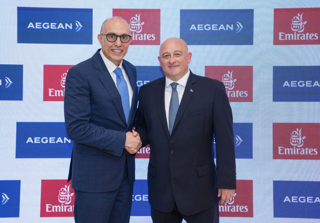 Η Emirates και η AEGEAN διευρύνουν περαιτέρω τη συνεργασία τους, προσφέροντας αμοιβαία οφέλη στους ε