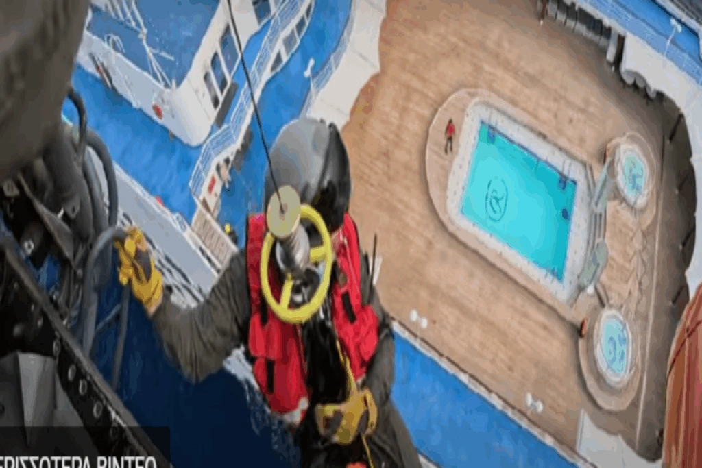 Ρόδος: Super Puma διέσωσε επιβάτη κρουαζιεροπλοίου [Βίντεο]