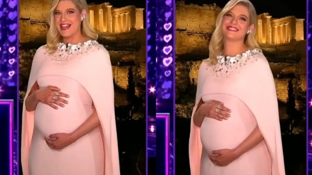 Τζένη Θεωνά: «Πρόδωσε» το φύλο του μωρού της με την εμφάνισή της στην Eurovision!