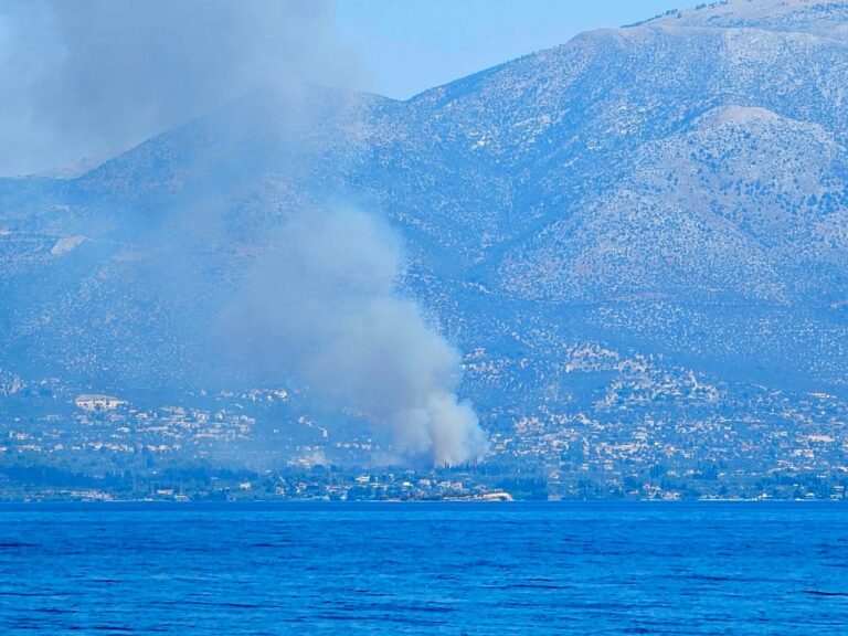 Φωτιά τώρα στην Εύβοια – Εστάλη μήνυμα 112 προς τους κατοίκους