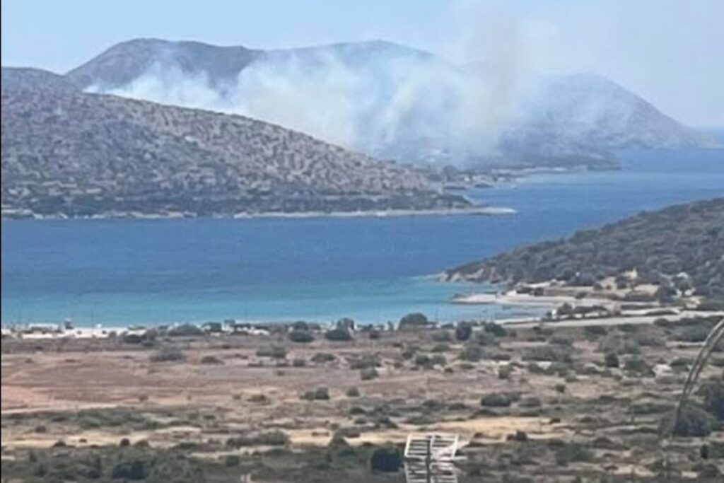 Φωτιά στην Παλαιά Φώκαια: Καίει σε κατοικημένη περιοχή – Μηνύματα του 112 για εκκενώσεις [Βίντεο]
