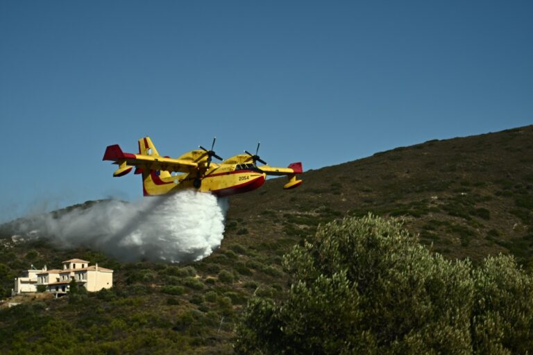 Δράμα: Φωτιά σε δασική έκταση στην Καλλίφυτο – Επιχειρούν 4 εναέρια μέσα