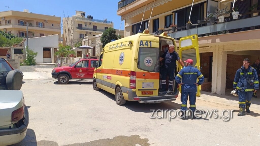 Χανιά: Στο νοσοκομείο ηλικιωμένος έπειτα από φωτιά σε διαμέρισμα