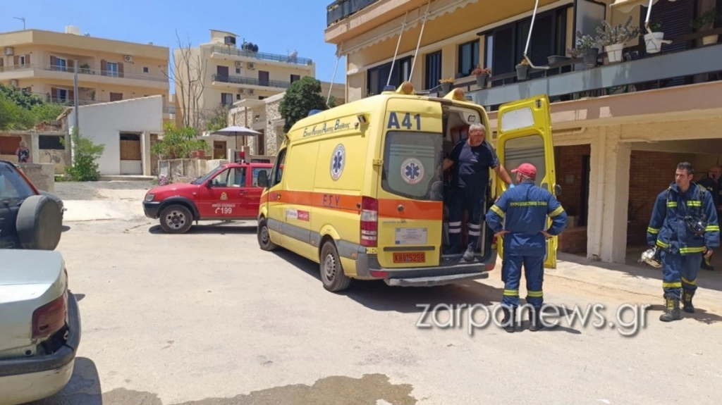 Χανιά: Στο νοσοκομείο ηλικιωμένος έπειτα από φωτιά σε διαμέρισμα