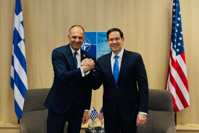 Σύνοδος ΝΑΤΟ: Συνάντηση Γεραπετρίτη με Ρούμπιο – «Παράγοντας σταθερότητας και ασφάλειας η Ελλάδα»