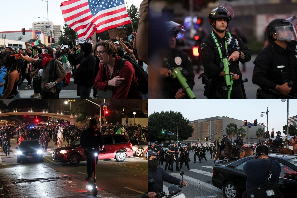 ΗΠΑ: Διαδηλωτές στο Λος Άντζελες