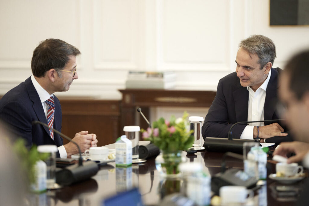 Συνάντηση Μητσοτάκη με τον τον Εκτελεστικό Αντιπρόεδρο και CCO της Microsoft Judson Althoff