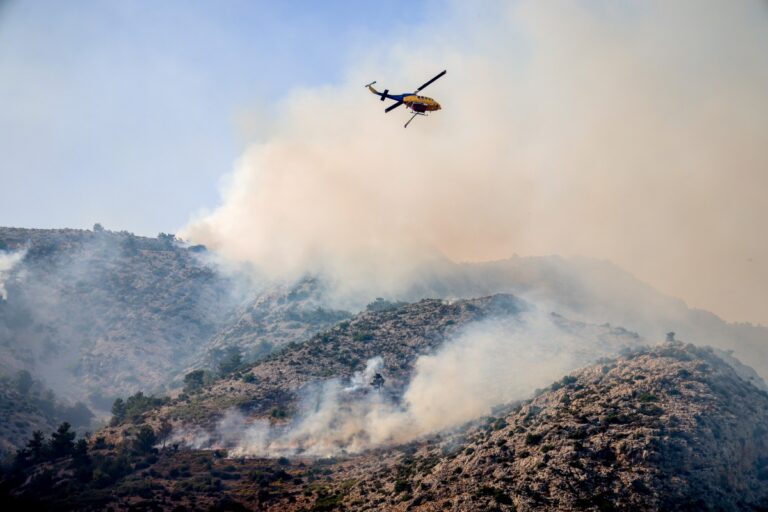 Πυρκαγιές: Έξι πύρινα μέτωπα σε Βοιωτία, Λακωνία, Πρέβεζα, Δελφούς, Έβρο και Χαλκίδα
