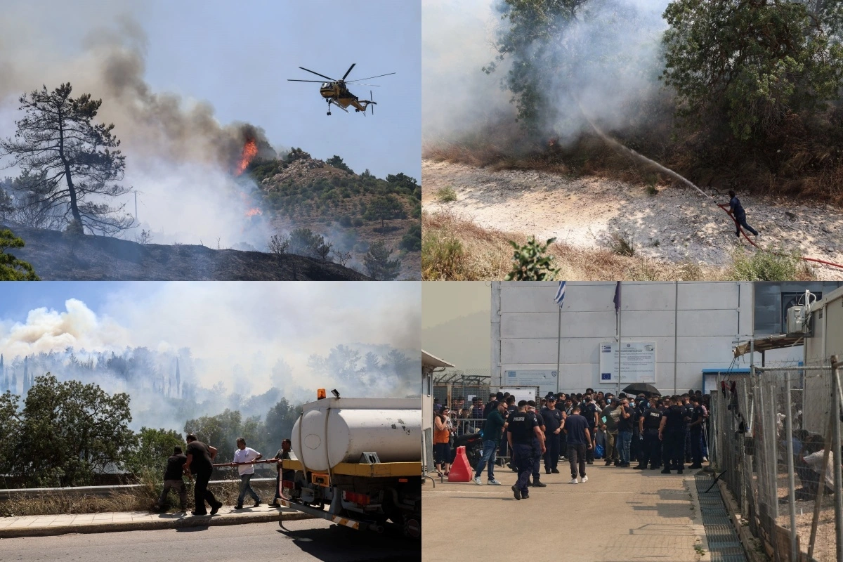 Φωτιά στη Χίο