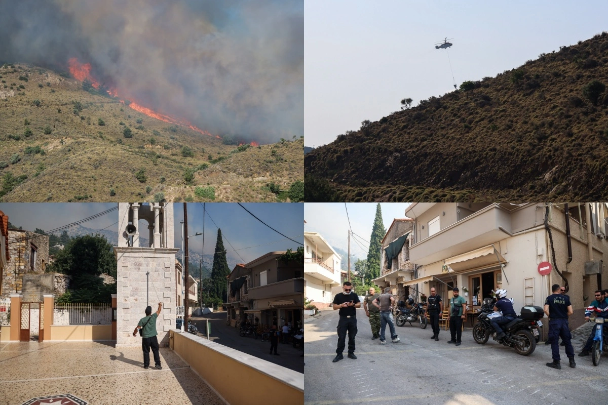 Φωτιά στη Χίο