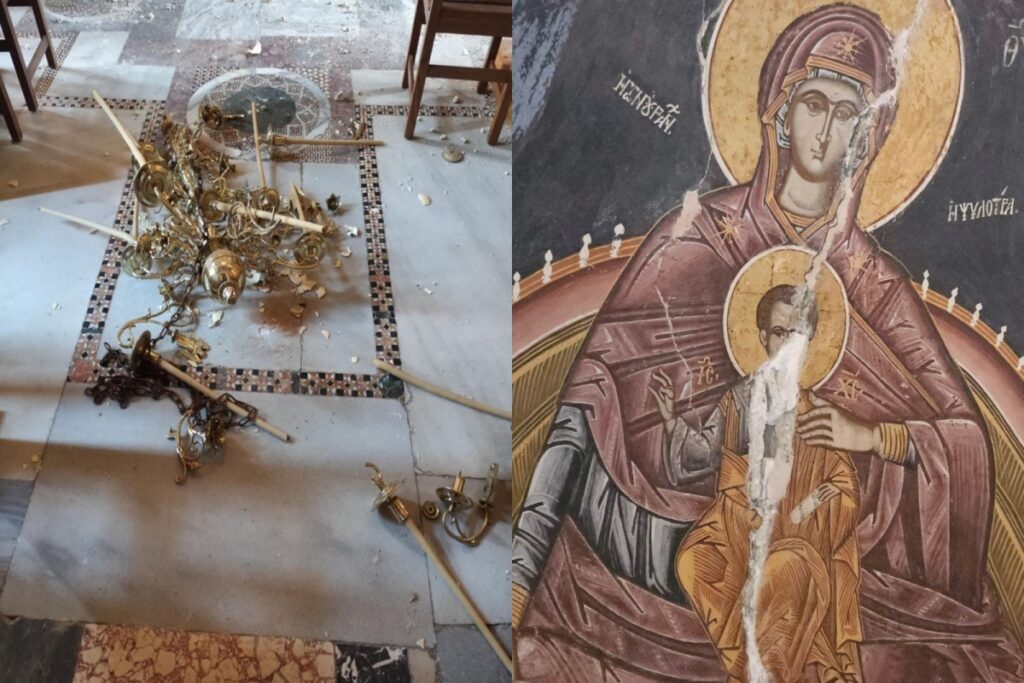 Άγιο Όρος: Ζημιές από τον σεισμό 5,3 Ρίχτερ στις Μονές