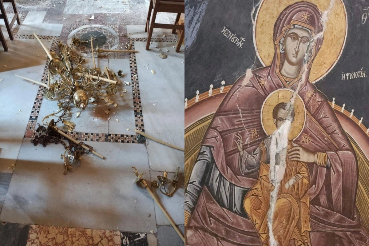 Άγιο Όρος: Ζημιές από τον σεισμό 5,3 Ρίχτερ στις Μονές