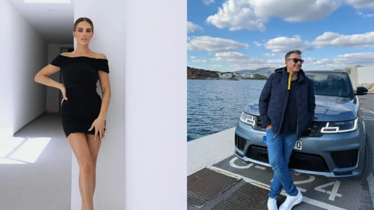 Γιώργος Λιάγκας – Μαρία Αντωνά: Μαζί στη βάφτιση του γιου της Πετρογιάννη στην Τήνο (Φωτογραφίες)