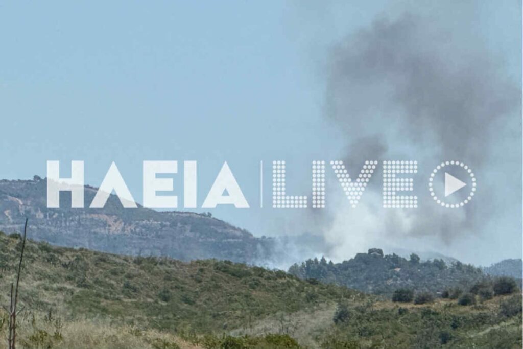 Φωτιά τώρα στην Αρχαία Ολυμπία – Επιχειρούν εναέρια μέσα