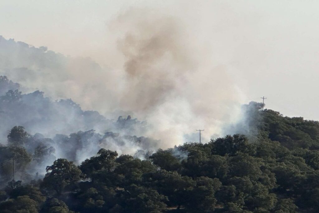 Λέσβος: Μαίνεται η φωτιά στο Σκαλοχώρι – Πνέουν ισχυροί άνεμοι [Εικόνες]