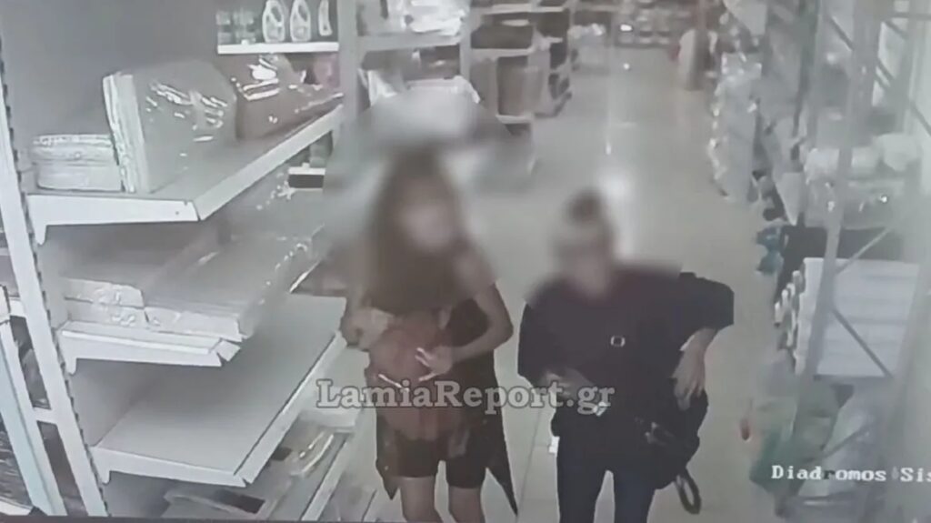 Καρέ – καρέ η στιγμή της κλοπής σε μεγάλο κατάστημα τροφίμων στη Λαμία