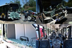 Σύγκρουση αστικών λεωφορείων στη Βούλα