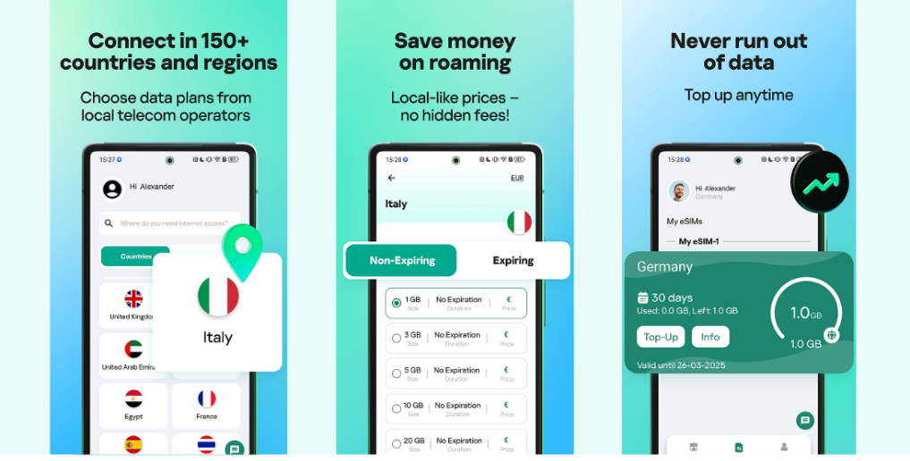 Ταξιδέψτε εύκολα σε όλο τον κόσμο με το Kaspersky eSIM Store