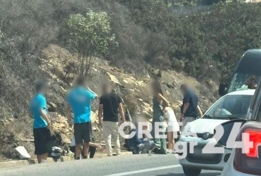 Κρήτη: Σοβαρό τροχαίο στον ΒΟΑΚ – Συγκρούστηκαν δύο μίνι βαν – 8 τραυματίες – Ουρές χιλιομέτρων