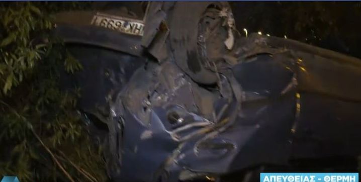 Σοβαρό τροχαίο ατύχημα στη Θέρμη - Δύο άτομα στο νοσοκομείο