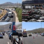 Ο κακός χαμός στους δρόμους: Μερική διακοπή κυκλοφορίας σε διόδια Ελευσίνας, κλειστή η Ιονία Οδός – Ουρές χιλιομέτρων στα Μάλγαρα