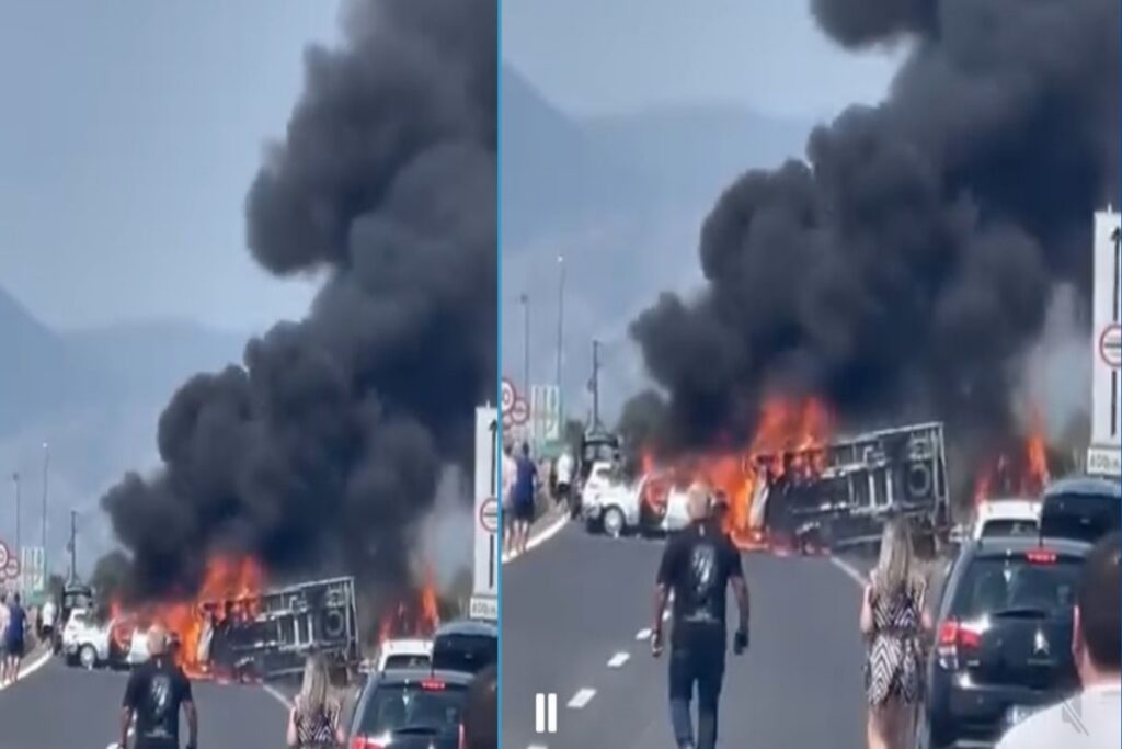 Τραγωδία στην Εγνατία Οδό: Τρία άτομα απανθρακώθηκαν – Συγκρούστηκε φορτηγό με 2 αυτοκίνητα [Εικόνες-Βίντεο]
