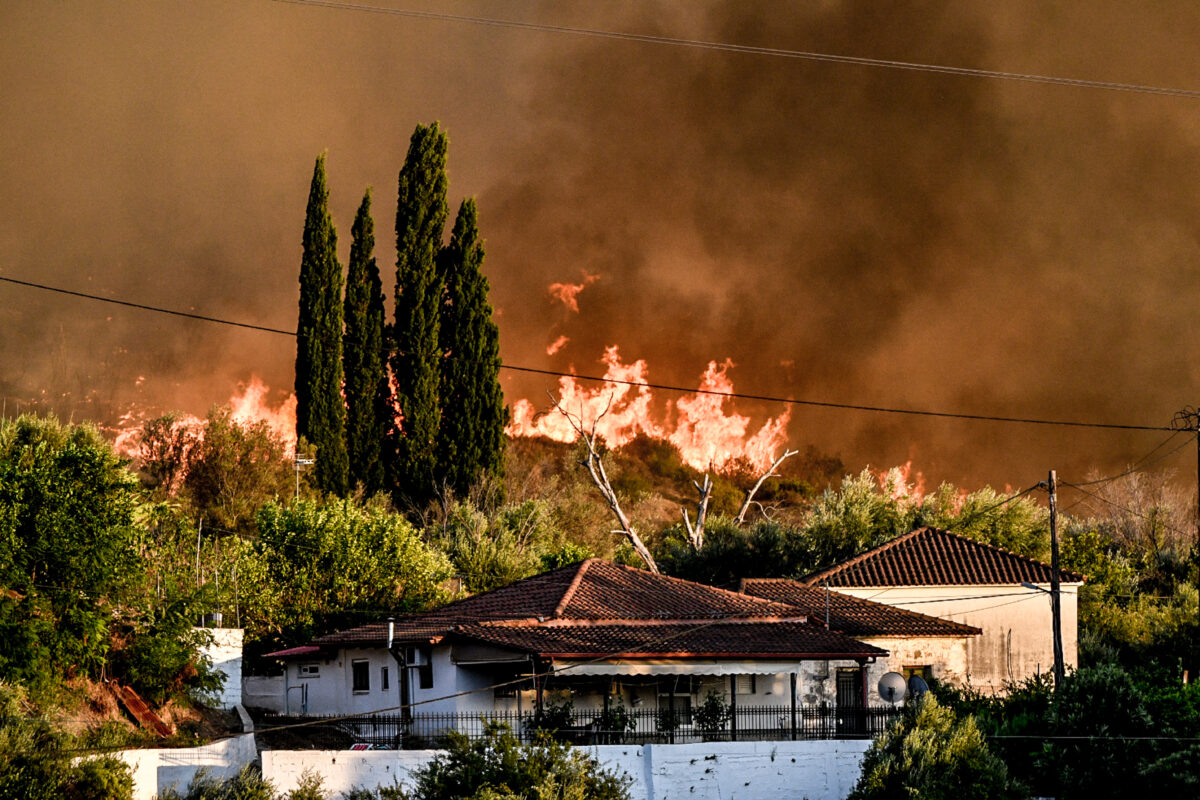 Φωτιά τώρα στο Χελιδόνι της Αρχαίας Ολυμπίας: Ενισχύονται συνεχώς οι δυνάμεις - Πνέουν σαρωτικοί άνεμοι