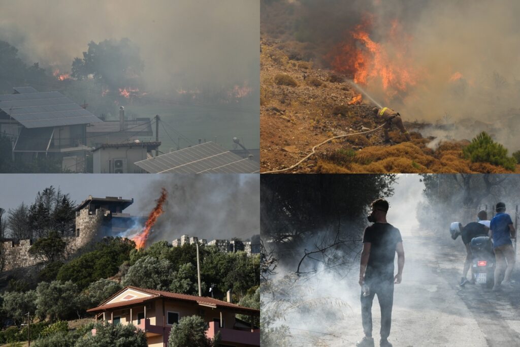 Φωτιές στην Ελλάδα: Μάχη με τις φλόγες στην Πάτρα – Εκκενώσεις σε Πρέβεζα και Κεφαλονιά [Εικόν