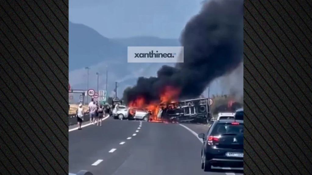 Εγνατία Οδός: Φρουρούμενος στο νοσοκομείο ο οδηγός του φορτηγού που έπεσε πάνω σε ΙΧ