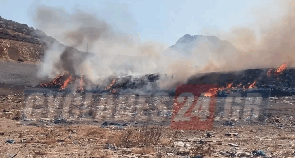 Φωτιά στον ΧΥΤΑ της Νάξου – Επιχειρούν ισχυρές πυροσβεστικές δυνάμεις