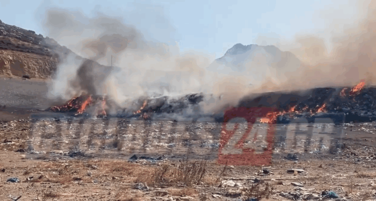 Φωτιά στον ΧΥΤΑ της Νάξου – Επιχειρούν ισχυρές πυροσβεστικές δυνάμεις