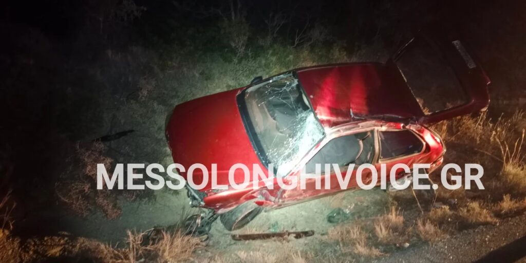 Θανατηφόρο τροχαίο στο Μεσολόγγι – Νεκρός ένας 27χρονος