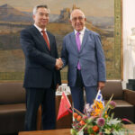 Συνάντηση του Προέδρου της Βουλής με μέλος της Διαρκούς Επιτροπής του Πολιτικού Γραφείου του Κομμουνιστικού Κόμματος Κίνας