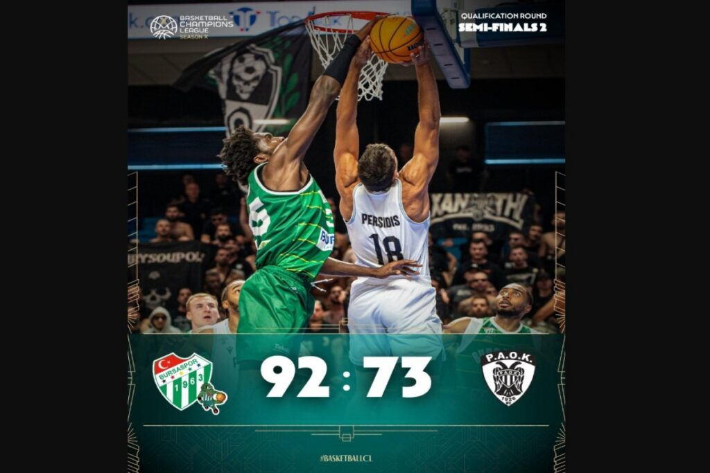Εκτός BCL ο ΠΑΟΚ μετά την ήττα με 92-73 από την Μπούρσασπορ -Ο όμιλος του στο FIBA Europe Cup