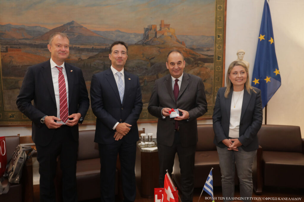Συνάντηση του Α΄Αντιπροέδρου της Βουλής με τον Πρόεδρο της Άνω Βουλής της Ελβετικής Συνομοσπονδίας