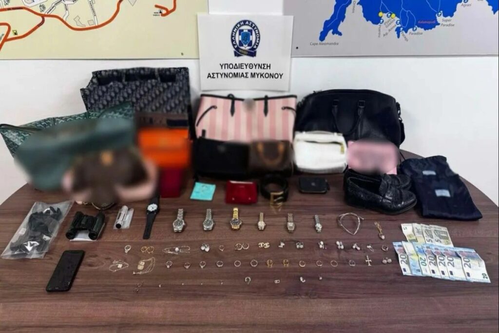 Μύκονος: Μπαράζ κλοπών σε ξενοδοχεία με λεία 195.000 ευρώ – Συνελήφθησαν 49χρονος και συνεργός