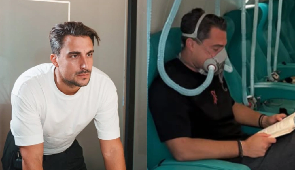 Μάχη με την αιφνίδια βαρηκοΐα δίνει ο Σάκης Κατσούλης – Η φωτογραφία μέσα σε θάλαμο υπερβαρικού οξυγ