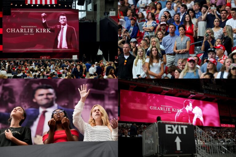 Τσάρλι Κερκ-LIVE: Κοσμοσυρροή στο στάδιο «State Farm» για την κηδεία του – Δρακόντεια τα μέτρα ασφαλείας [Εικόνες-Βίντεο]