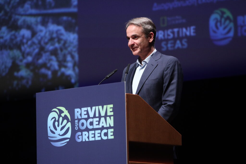 Στην Αμοργό ο Κυριάκος Μητσοτάκης
