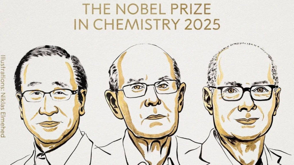 Νόμπελ Χημείας στους Richard Robson, Omar Yaghi, και Susumu Kitagawa