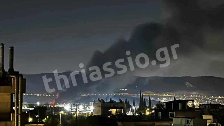 Υπό έλεγχο η πυρκαγιά στη βιομηχανική ζώνη του Ασπροπύργου