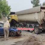 Σοβαρό τροχαίο στο Κιάτο: Σύγκρουση Ι.Χ. με φορτηγό – Τρεις τραυματίες