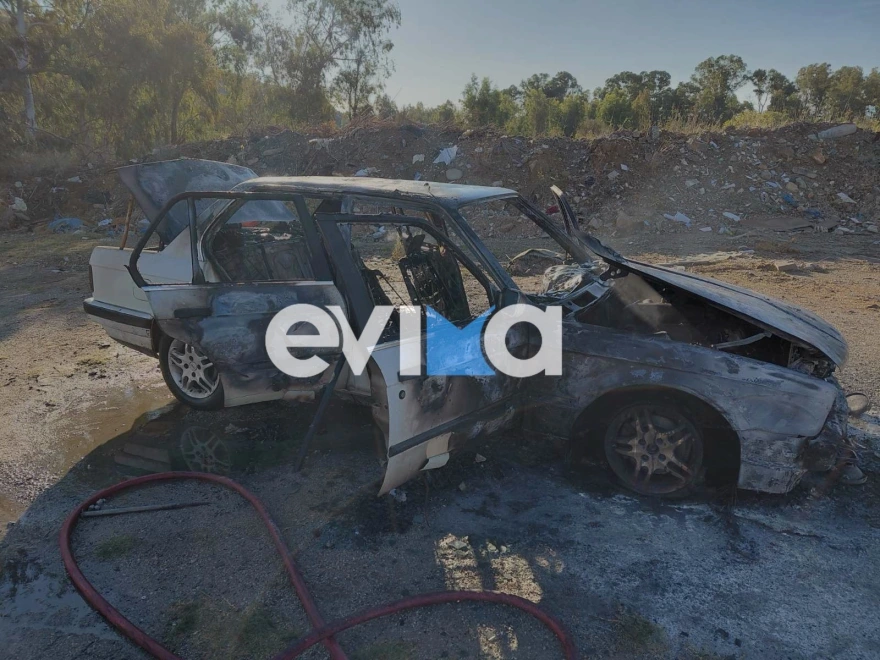 Φωτιά σε αυτοκίνητο στη Λάμψακο Ευβοίας – Καταστράφηκε ολοσχερώς