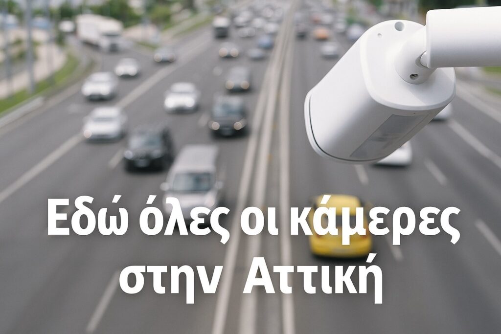 Αναλυτική λίστα: Δες πού θα μπουν οι νέες κάμερες στην Αττική – Γράφουν για κόκκινο, κινητό, ταχύτητα, ζώνη και κράνος