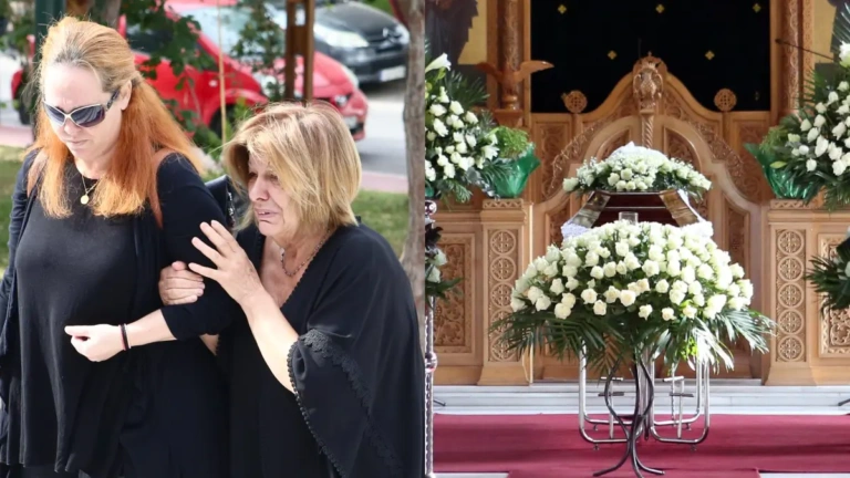 Άλκης Γιαννακάς: Βαρύ το κλίμα στην κηδεία του – Υποβασταζόμενη η σύντροφός του
