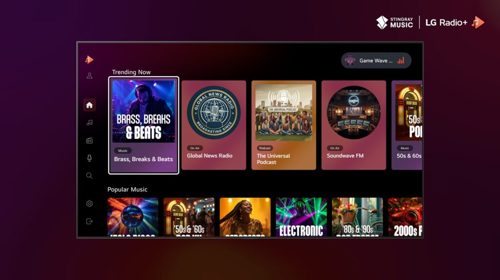 Η LG Radio+ συνεργάζεται με την Stingray music για απρόσκοπτη και πιο πλούσια εμπειρία streaming ηχο