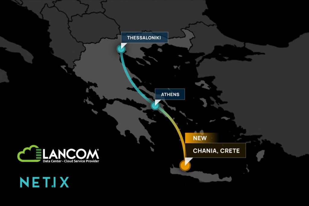 Η Lancom επεκτείνει το NetIX GR στην Κρήτη: Τα Χανιά αποκτούν το πρώτο Internet Exchange