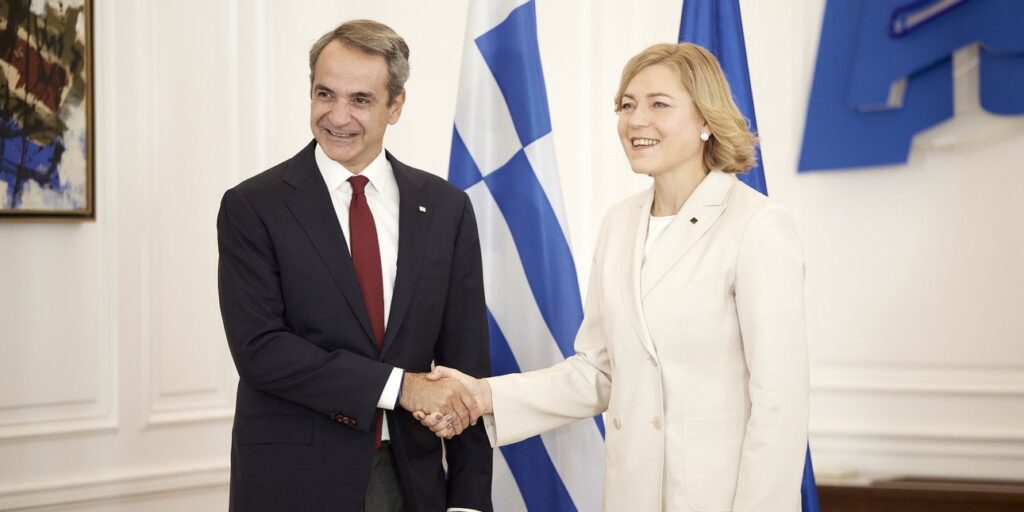 Μητσοτάκης στην Αντιπρόεδρο Κομισιόν: Η προστασία των ανηλίκων και ο υπερυπολογιστής «Δαίδαλος»